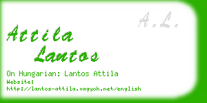 attila lantos business card